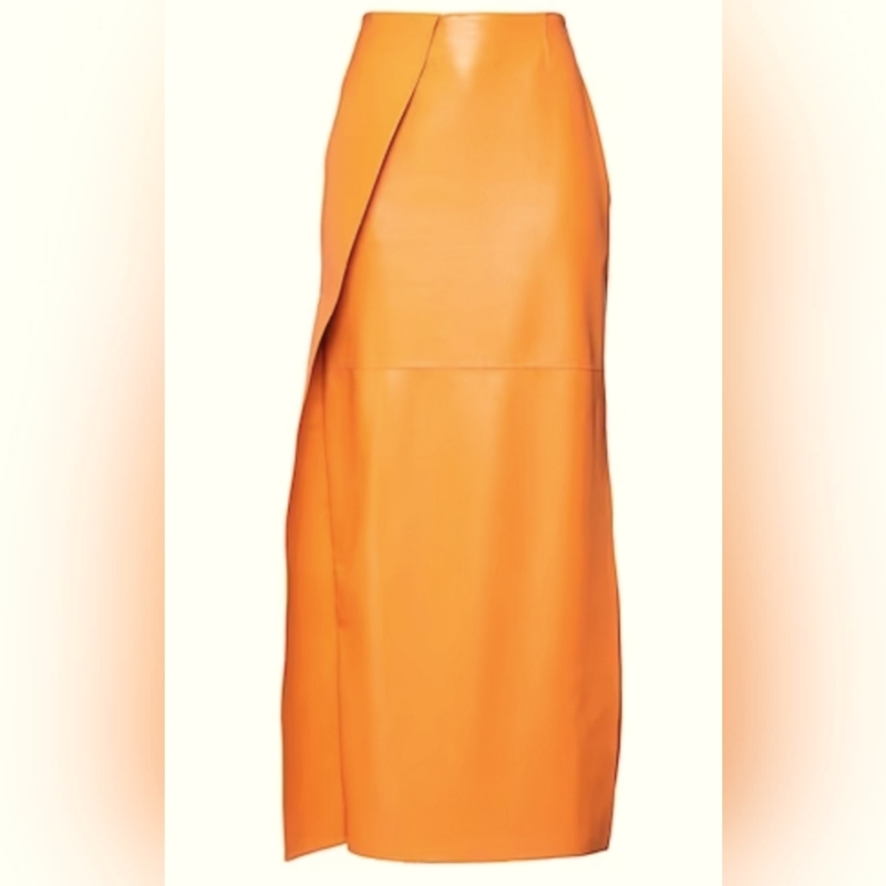 NWOT Nanushka Cettire High Waist Side Slit Maxi Skirt  Size S
